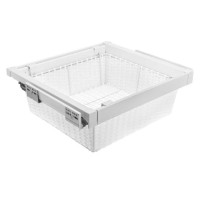 Плетеные корзины для белья elite 800 мм из ротанга, цвет белый