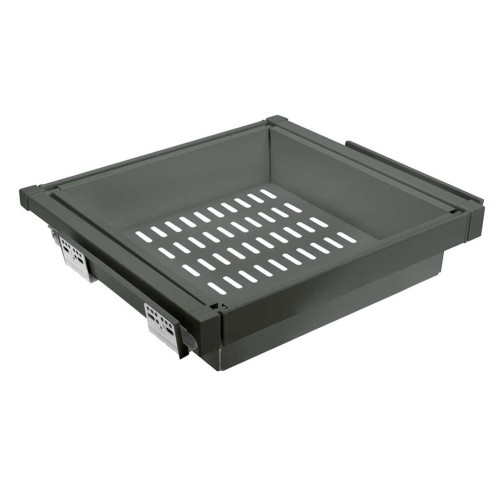 Кошик для білизни elite перфорований 700 мм з доводчиком, колір графіт - WG-KOSZM70-60