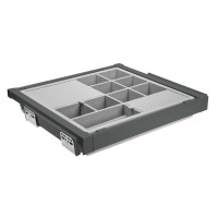 Органайзер для речей elite 600 мм з доводчиком, колір графіт.