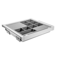 Органайзер для речей elite 700 мм із доводчиком, колір білий