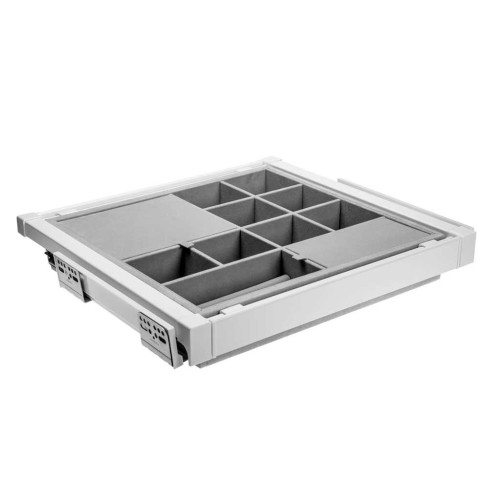 Органайзер для речей elite 700 мм з доводчиком, колір білий - WG-PRZEG70-10