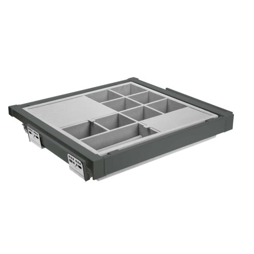 Органайзер для речей elite 700 мм з доводчиком, колір графіт - WG-PRZEG70-60