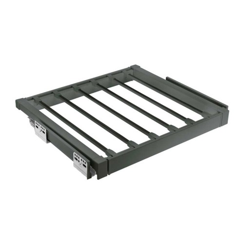 Вішалка для штанів elite 600 мм з доводчиком, колір графіт - WG-WSPOD60-60