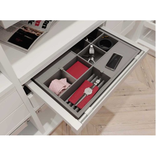 Органайзер для речей elite 800 мм із доводчиком, колір білий - WG-PRZEG80-10