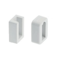 Кріплення для штанги з заглушкою, колір білий