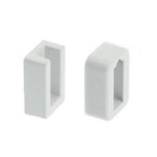 Кріплення для штанги з заглушкою, колір білий