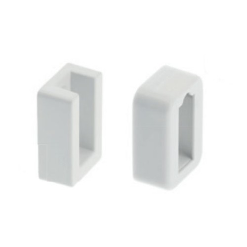 Кріплення для штанги із заглушкою, колір білий - WG-RDRP-10