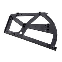 Навіс для полиць для взуття чорний