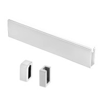 Комплект гардеробна GTV прямокутна 12х32мм товщ1,5мм 3м Білий + кріплення (2шт) без заглушки