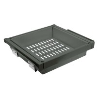 Кошик для білизни elite перфорований 900 мм з доводчиком, колір графіт