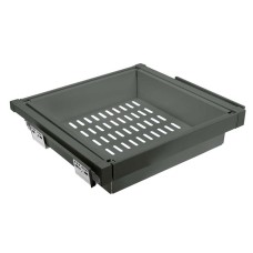 Кошик для білизни elite перфорований 900 мм з доводчиком, колір графіт