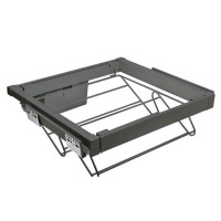 Полиця для взуття elite 800 мм з доводчиком, колір графіт.