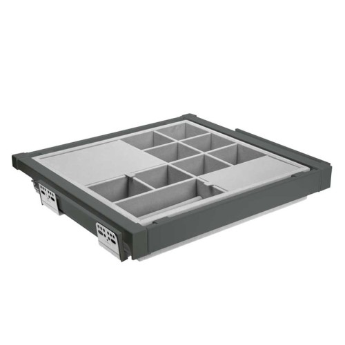 Органайзер для речей elite 800 мм з доводчиком, колір графіт - WG-PRZEG80-60