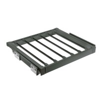 Вішалка для штанів elite 700 мм з доводчиком, колір графіт.