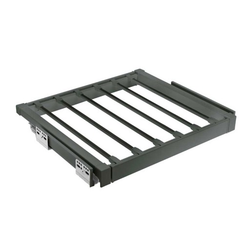 Вішалка для штанів elite 700 мм з доводчиком, колір графіт - WG-WSPOD70-60