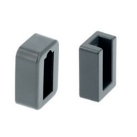 Кріплення для штанги з заглушкою, колір графіт