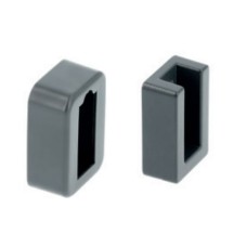 Кріплення для штанги з заглушкою, колір графіт