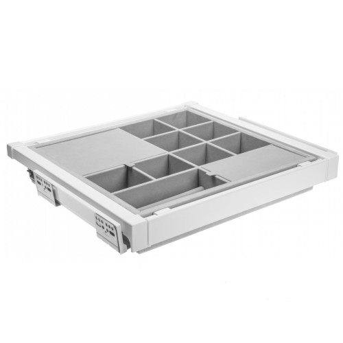 Органайзер для речей elite 900 мм із доводчиком, колір білий - WG-PRZEG90-10