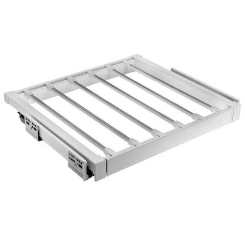 Вішалка для штанів elite 800 мм з доводчиком, колір білий - WG-WSPOD80-10