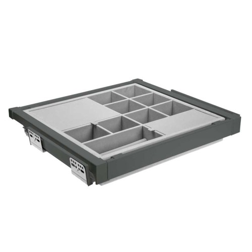 Органайзер для речей elite 900 мм з доводчиком, колір графіт - WG-PRZEG90-60