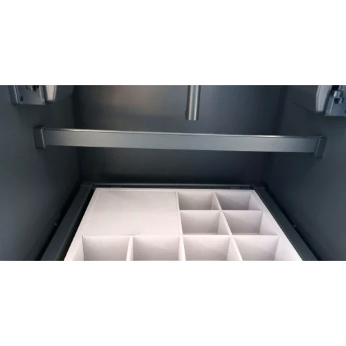 Комплект гардеробна GTV прямокутна 12х32мм товщ1,5мм 3м Графіт + кріплення (2шт) без заглушки - WG-RRPSET-A-60