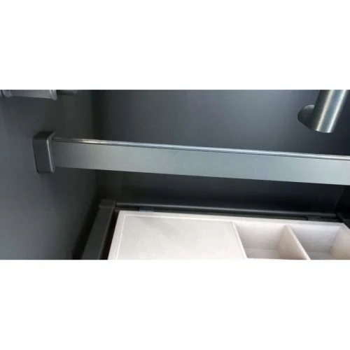 Комплект гардеробна GTV прямокутна 12х32мм товщ1,5мм 3м Графіт + кріплення (2шт) без заглушки - WG-RRPSET-A-60