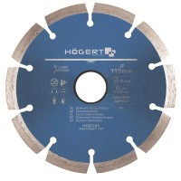 Диск алмазний HOGERT 125 мм товщина 2,2 мм для різання газобетону цегли будівельних матеріалів