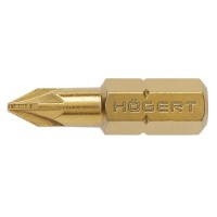 Бит PZ1 25 мм сталь S2 Slim (5 шт), нитрид титана