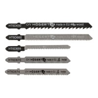 Комплект пилок для електролобзика 5 шт в уп 3шт по дереву + 2шт по металу