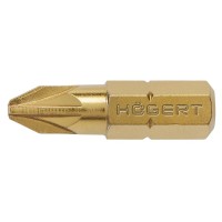 Бит PZ2 25 мм сталь S2 Slim (5 шт), нитрид титана