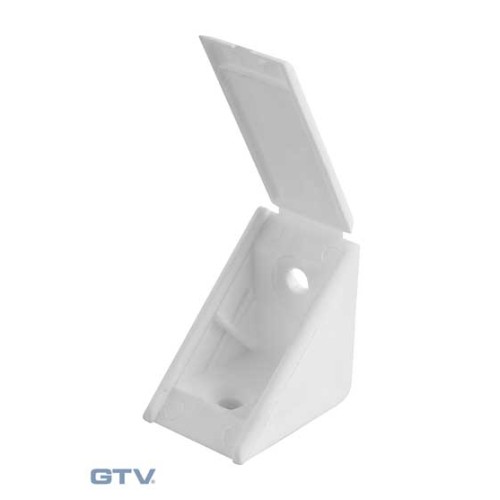 Уголок монтажный одинарный (пластик) Белый - PP-PMONT0M-01