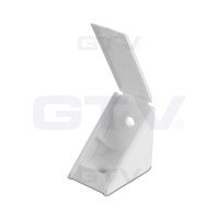 Кутник монтажний одинарний (пластик) Сірий