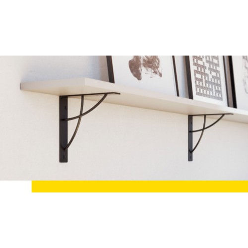 Полкоутримувач NEO 180x180 мм, чорний матовий - PP-NEO-20M