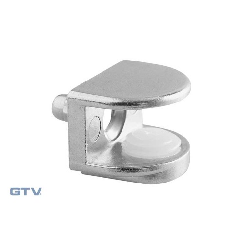 Полкоутримувач для скляних полиць кріплення вставний, скло 4-8мм - PP-GL-B48-01