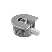 Ексцентрикова стяжка GTV для полиць 16мм + ДЮБЕЛЬ 8мм Металева Цинк