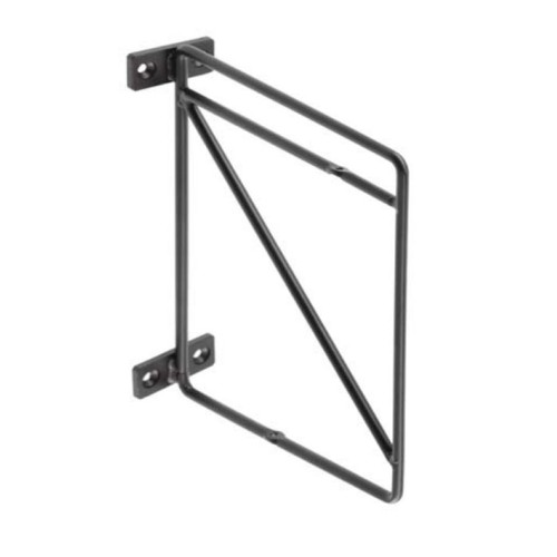 Полкоутримувач РОД rod 210x160 мм, чорний матовий - PP-ROD-20M