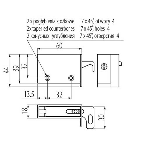 Підвіс регульований білий - zk-r1-kpl-10
