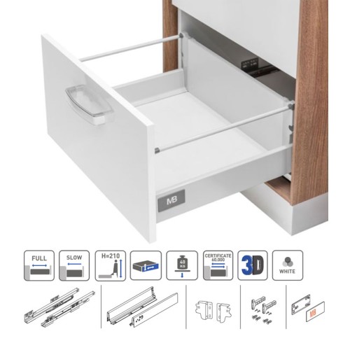 Модерн бокс L-400 Високий білий - pb-d-kpl400c1