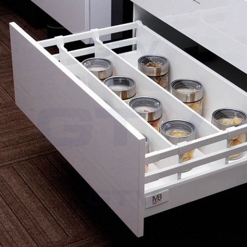 рейлінг подовжній квадратний L-500 білий - pb-d-relkw500-10