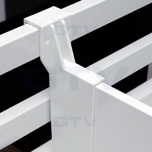 рейлінг подовжній квадратний L-500 білий - pb-d-relkw500-10