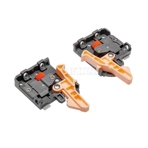 Комплект Modern slide скрытого монтажа полного выдвижения с доводчиком 450 мм - PB-0SHX-450-A