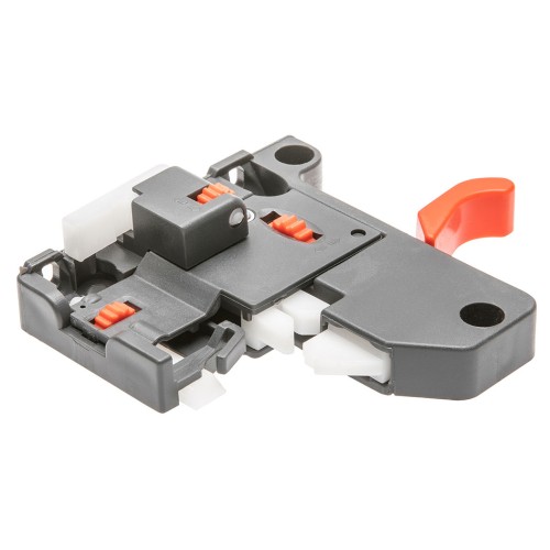 Напрямні MODERN SLIDE нижнього кріплення повного висування L-450 (16-18 мм) 3D - PB-3D0SHX18-450-H