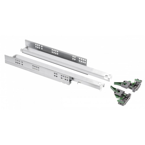 Направляющая нижнего монтажа с доводчиком GTV MODERN SLIDE PRO Synhro 3D 16-18 мм 400 мм - PB-3D0SHX18-400-PRO