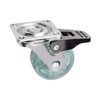 Меблевий ролик SHIFT d50 прозорий з фіксатором