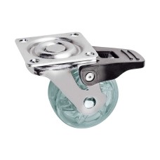 Меблевий ролик SHIFT d50 прозорий з фіксатором
