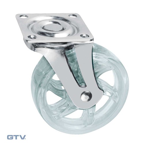 Мебельный ролик SHIFT d75 прозрачный - km-b075mm-00