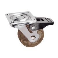 Меблевий ролик SHIFT d50 коричневий з фіксатором