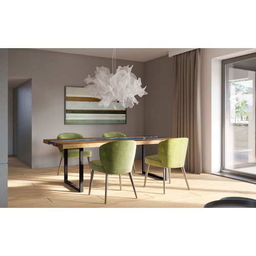 Каркас для столу GTV INDUSTRIA 710 мм x 820 мм прямокутний профіль 80 x 20 мм чорний - NM-INDUSTRIA-P20-710X820-20M