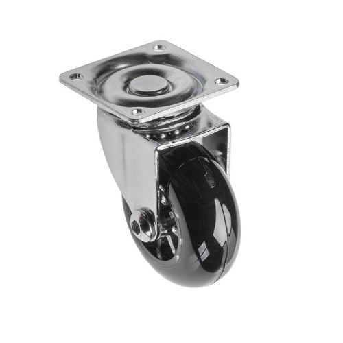 Мебельный ролик BRAZYLIA d 50 Черный - KM-RD-50-SF-20