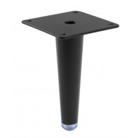 Ніжка меблева GTV SPIRE H-130 мм сталь чорна матова